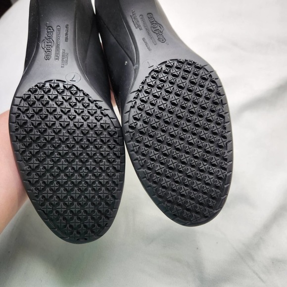 Predictions Safe Step Slip Resistant Work Shoe Womens Size 7 Black Mary Janes - Picture 8 of 10